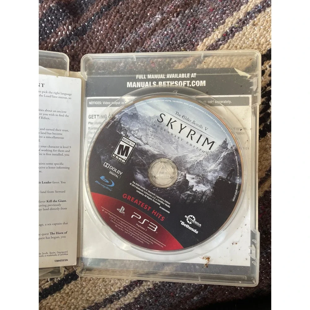 PS3 The Elder Scrolls V‎ Skyrim Legendary Edition Greatest Hits Game